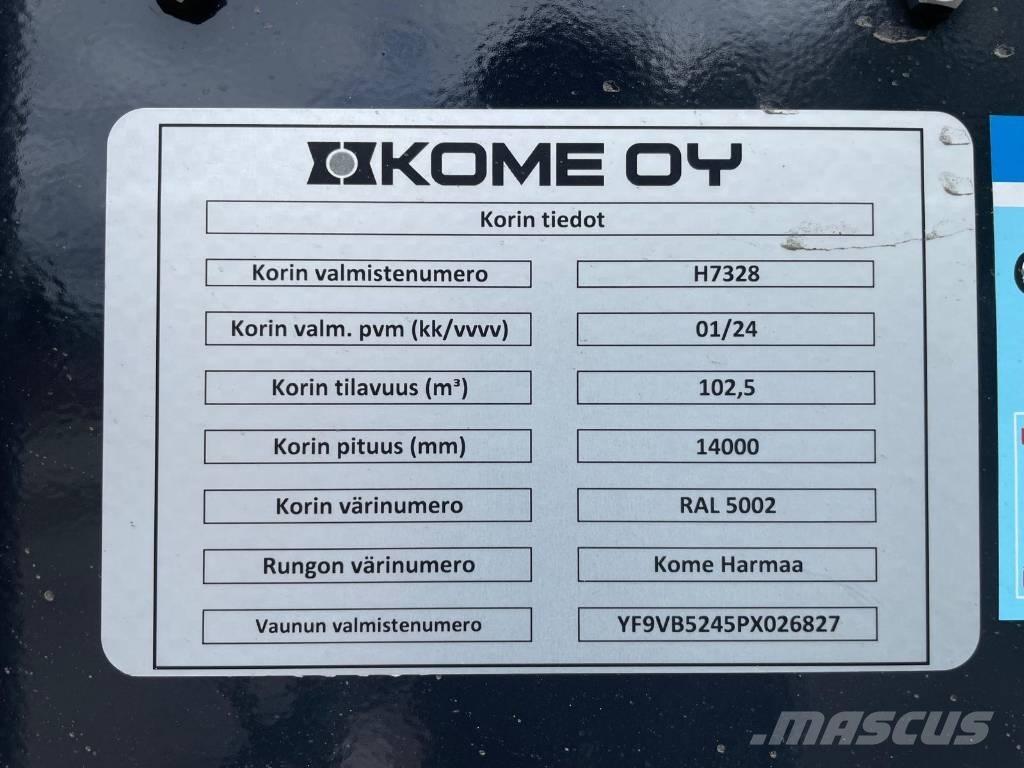Kome BMPV-5i Remolques volquete para virutas de madera