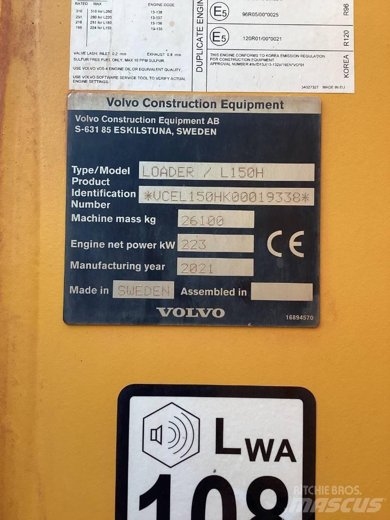 Volvo L 150 H Cargadoras sobre ruedas