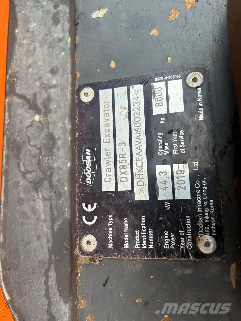 Doosan DX 85 R-3 Excavadoras 7t - 12t