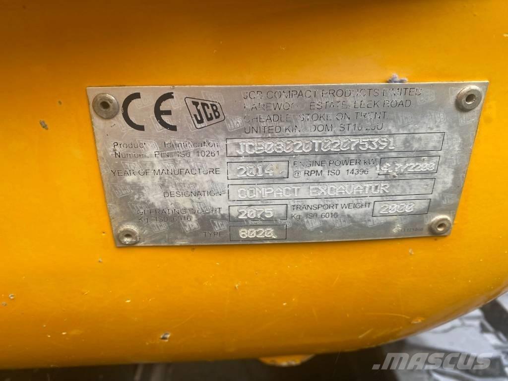 JCB 8020 Mini excavadoras < 7t
