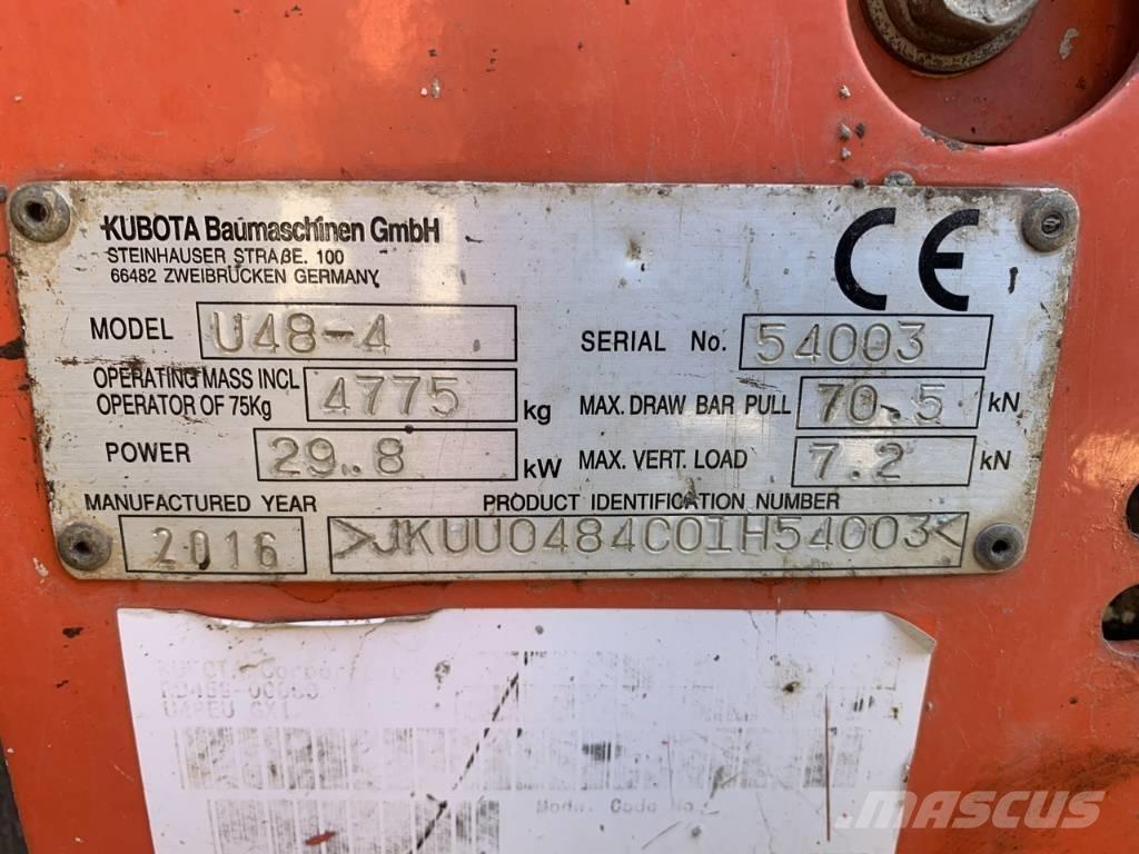 Kubota U 48-4 Mini excavadoras < 7t