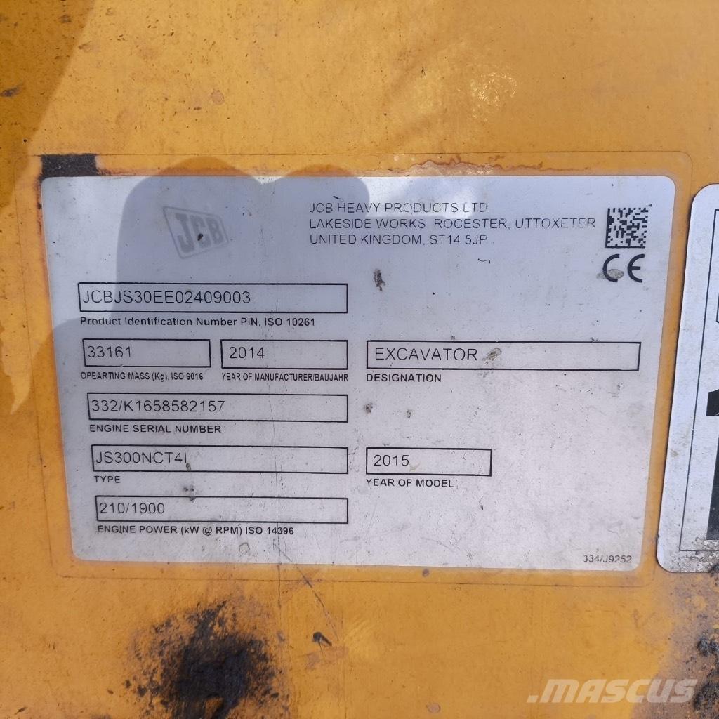 JCB JS 300 Excavadoras de cadenas
