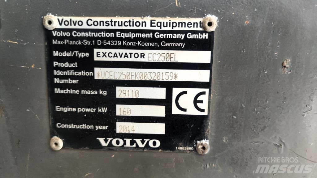 Volvo EC 250 EL Excavadoras de cadenas