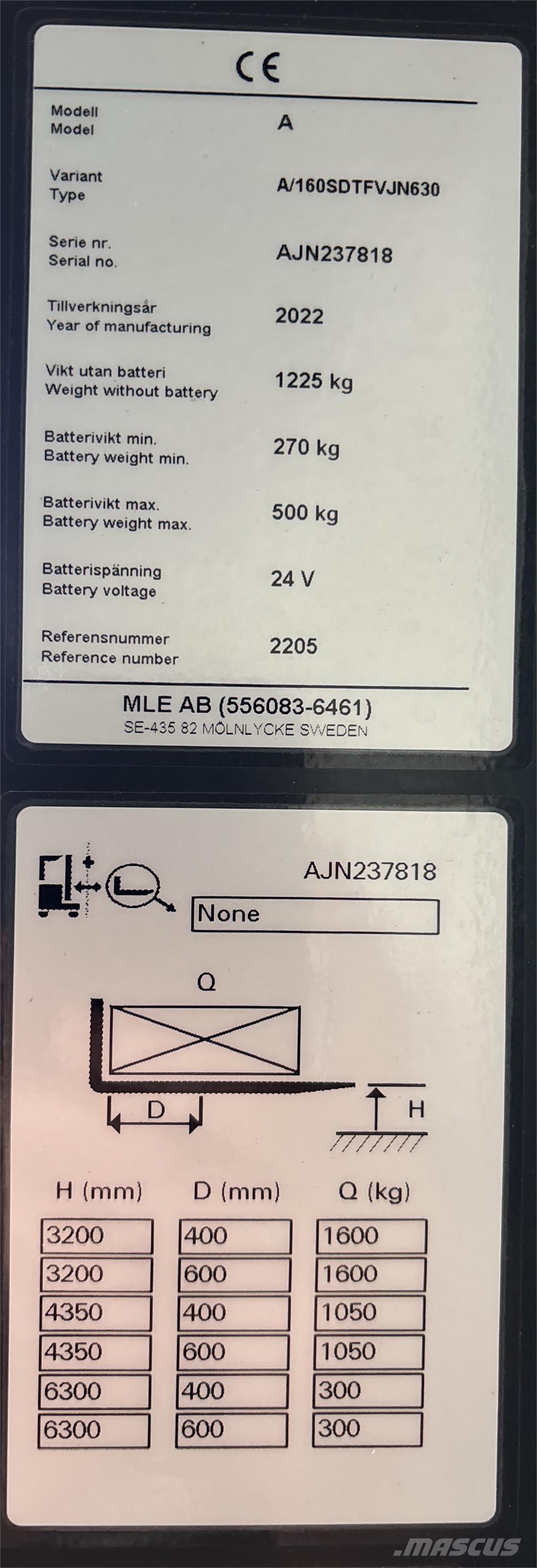 Atlet A160 Apiladores eléctricos autopropulsados