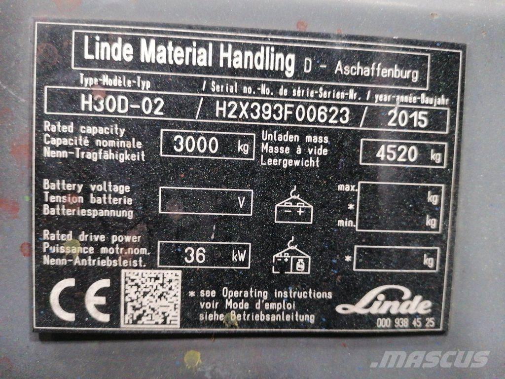 Linde H30D-02 Carretillas diesel
