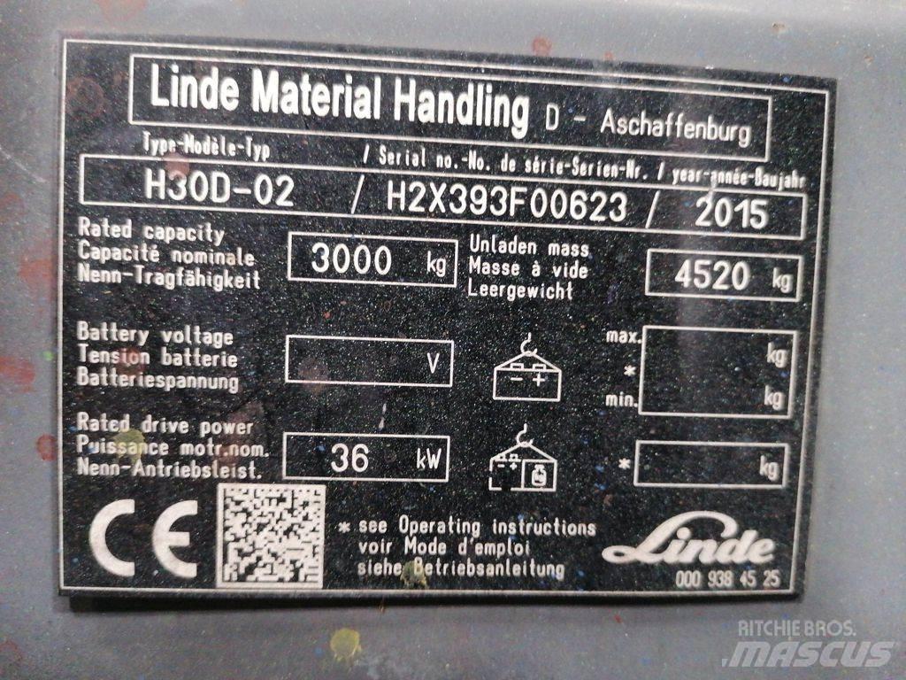 Linde H30D-02 Carretillas diesel