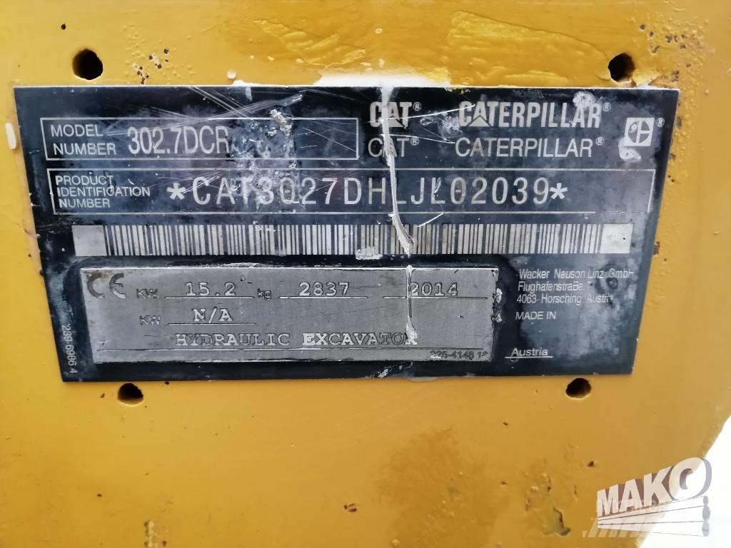 CAT 302.7 D CR Mini excavadoras < 7t