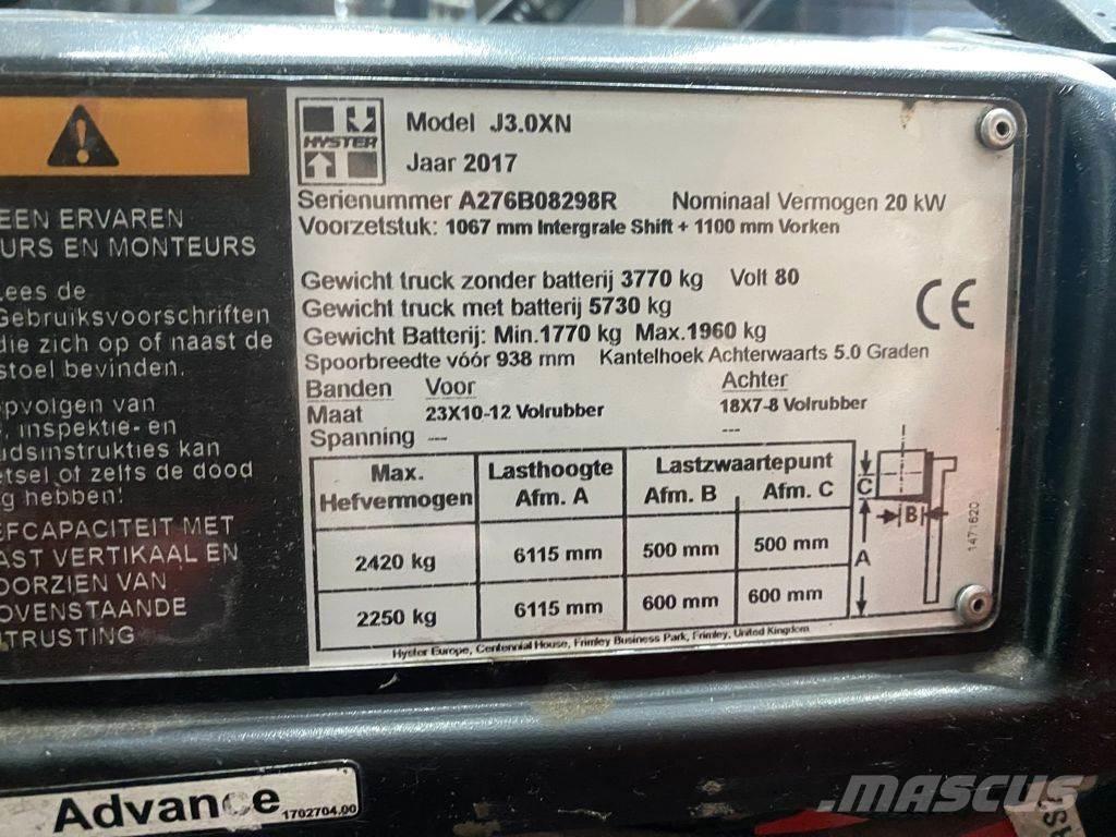 Hyster J3.0XN Carretillas de horquilla eléctrica