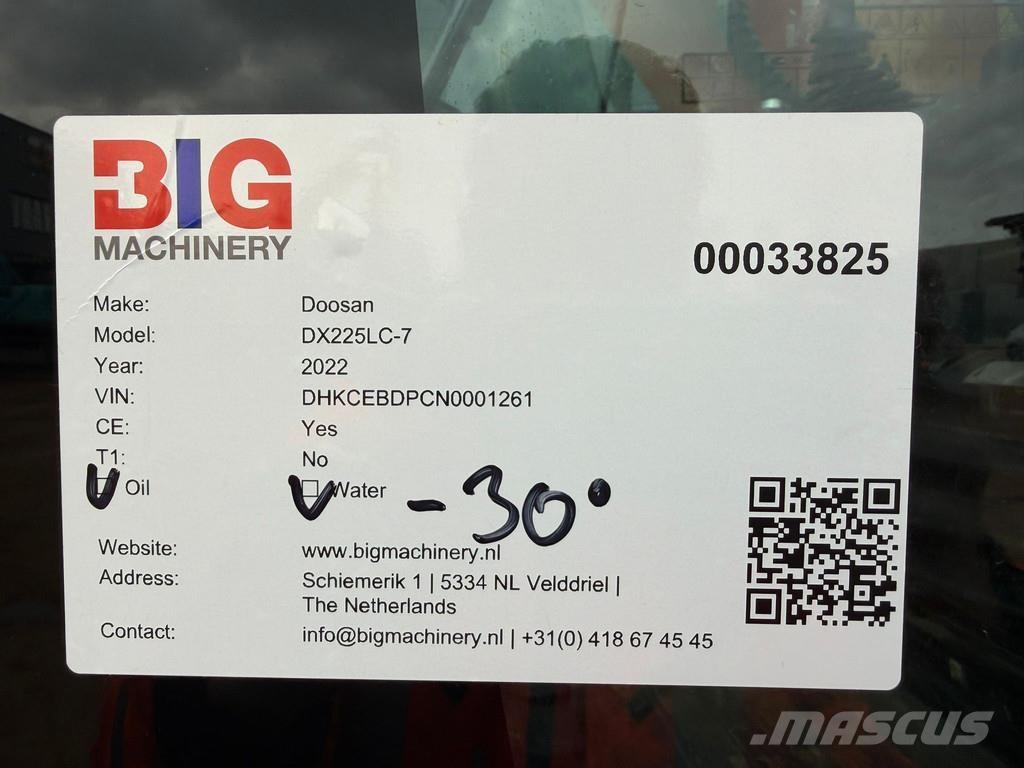 Doosan DX225LC-7 Excavadoras de cadenas