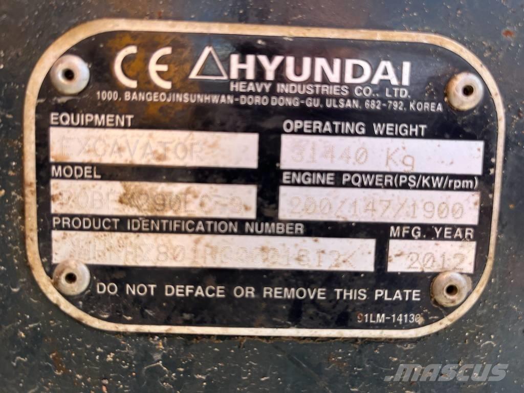 Hyundai Robex 290-9 Excavadoras de cadenas