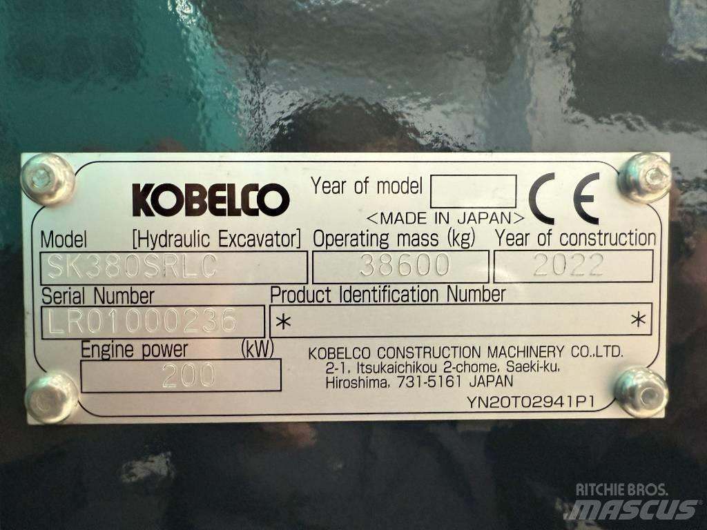 Kobelco SK380SRLC Excavadoras de cadenas