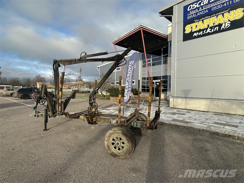  Enkelaxlad Vedkärra Remolques forestales