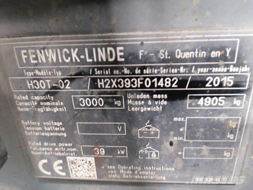 Linde H30T-02 Carretillas LPG