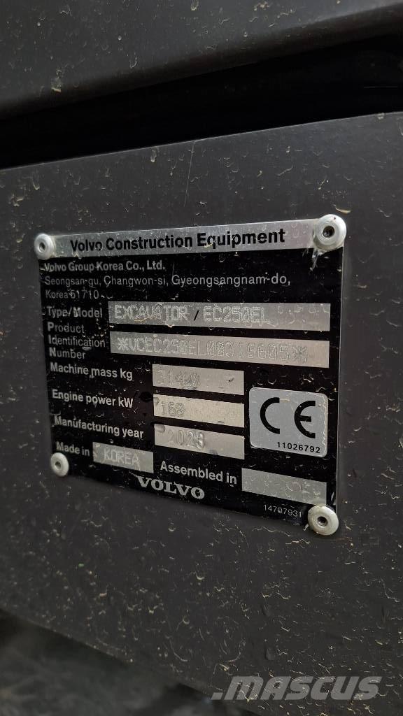 Volvo EC 250 EL Excavadoras de cadenas