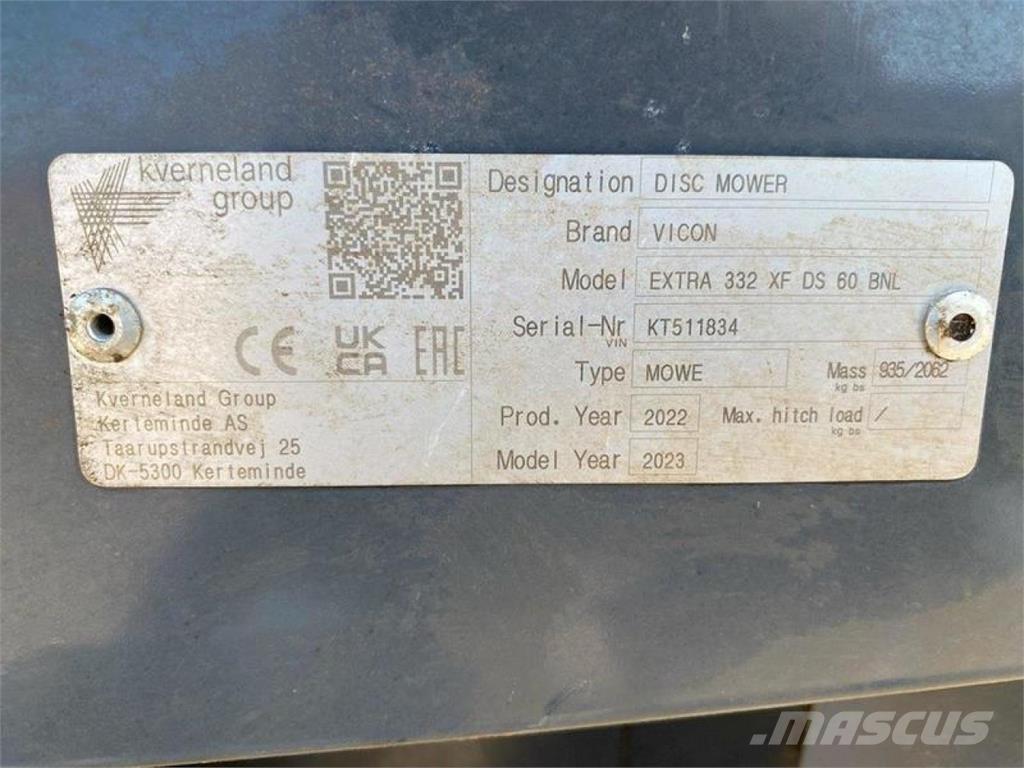 Vicon EXTRA 332 XF Segadoras