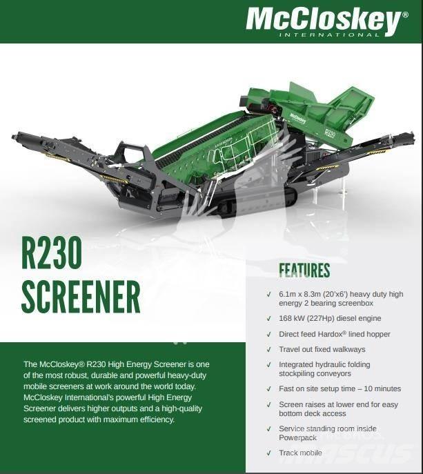 McCloskey R230 Machacadoras