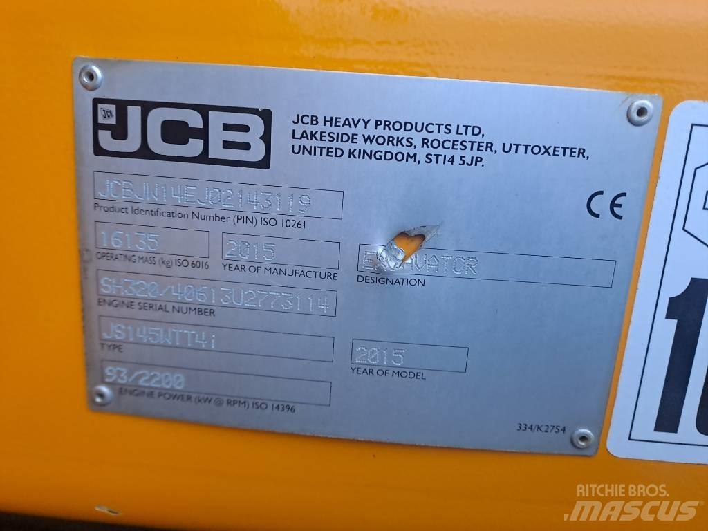 JCB JS145 W Excavadoras de ruedas
