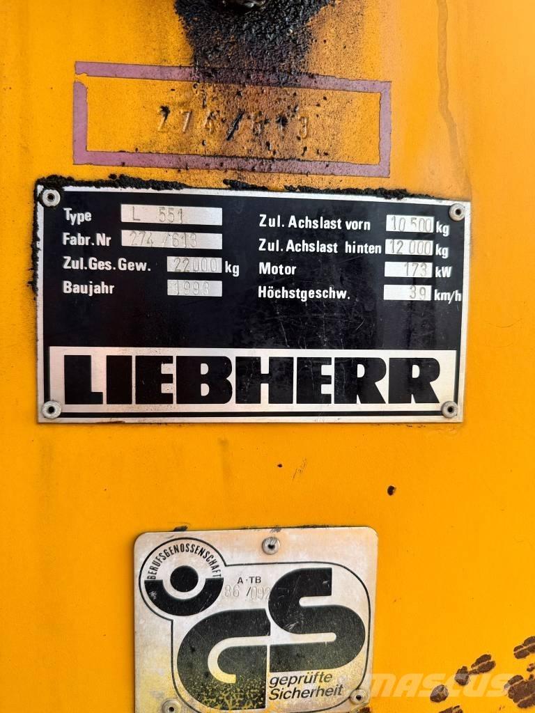 Liebherr L 551 Cargadoras sobre ruedas