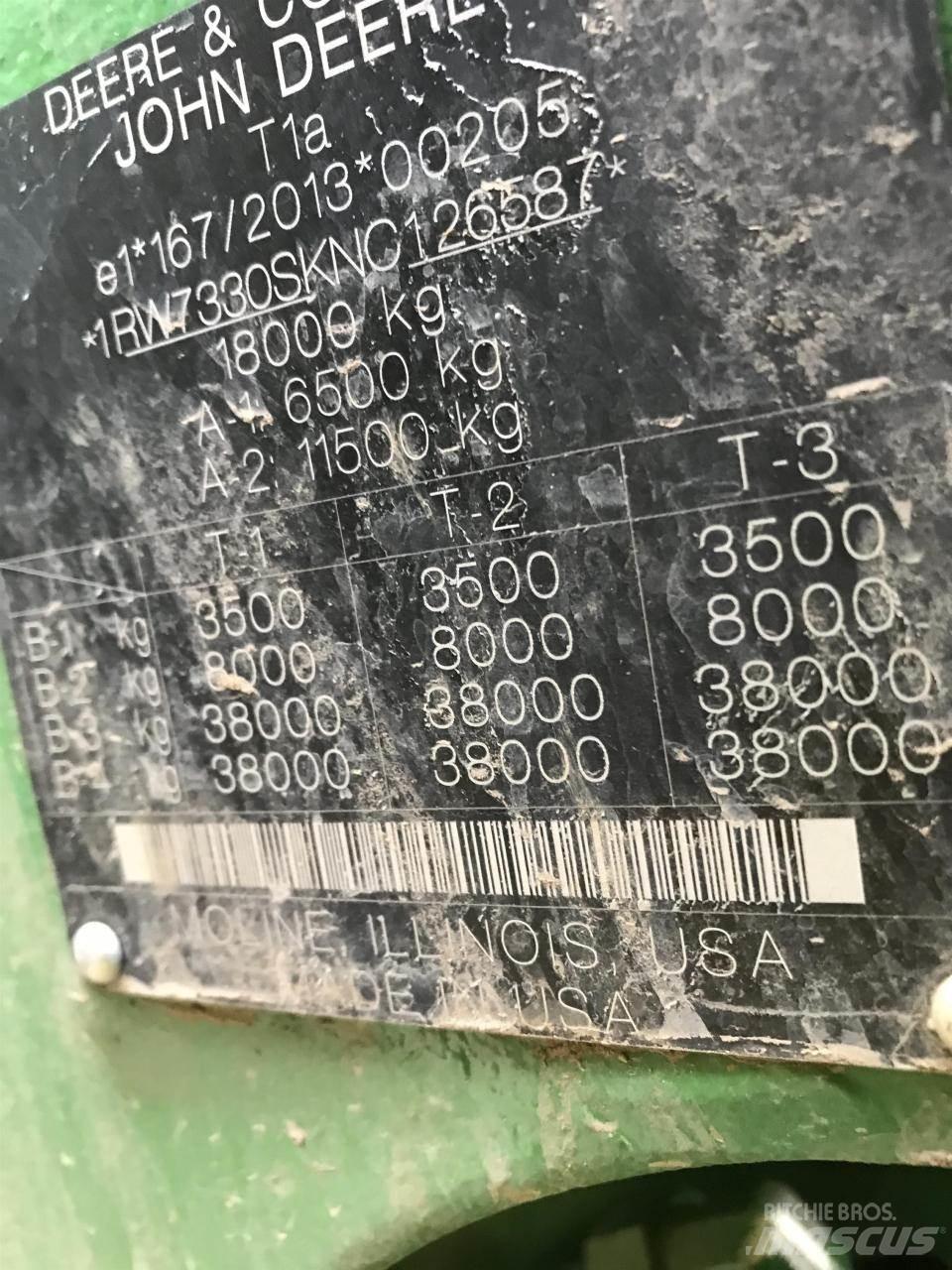 John Deere 7R 330 Tractores