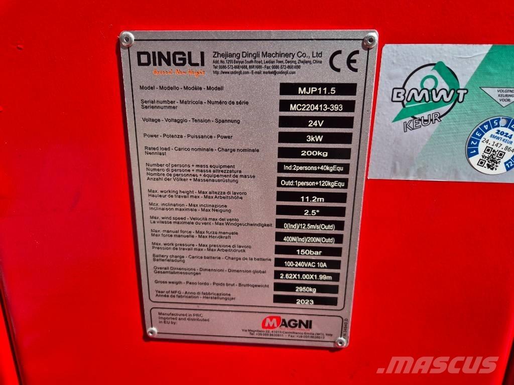 Magni MJP 11.5 Plataforma de trabajo articulada