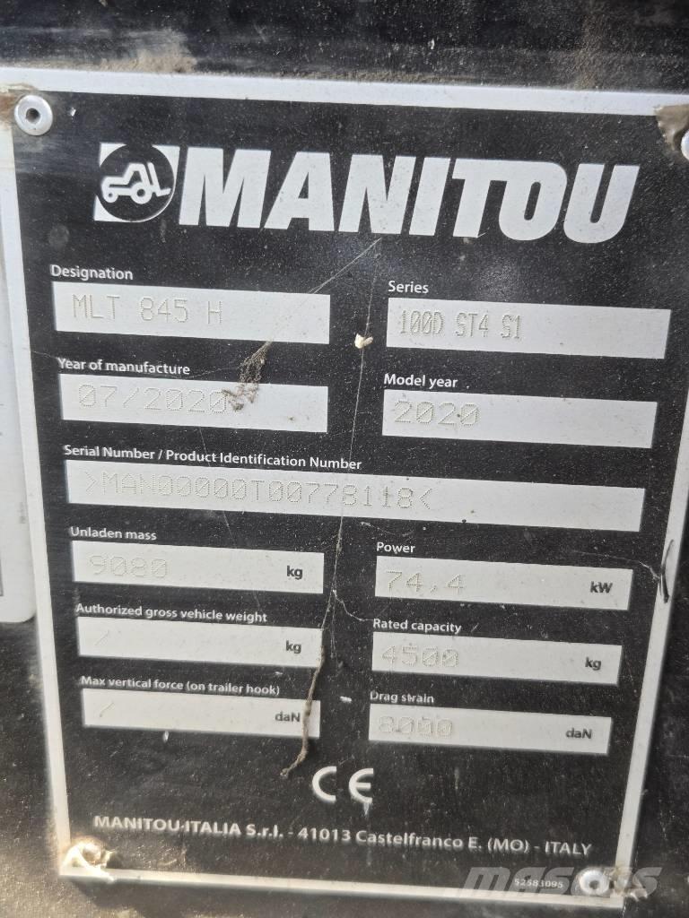 Manitou MLT 845 Carretillas telescópicas