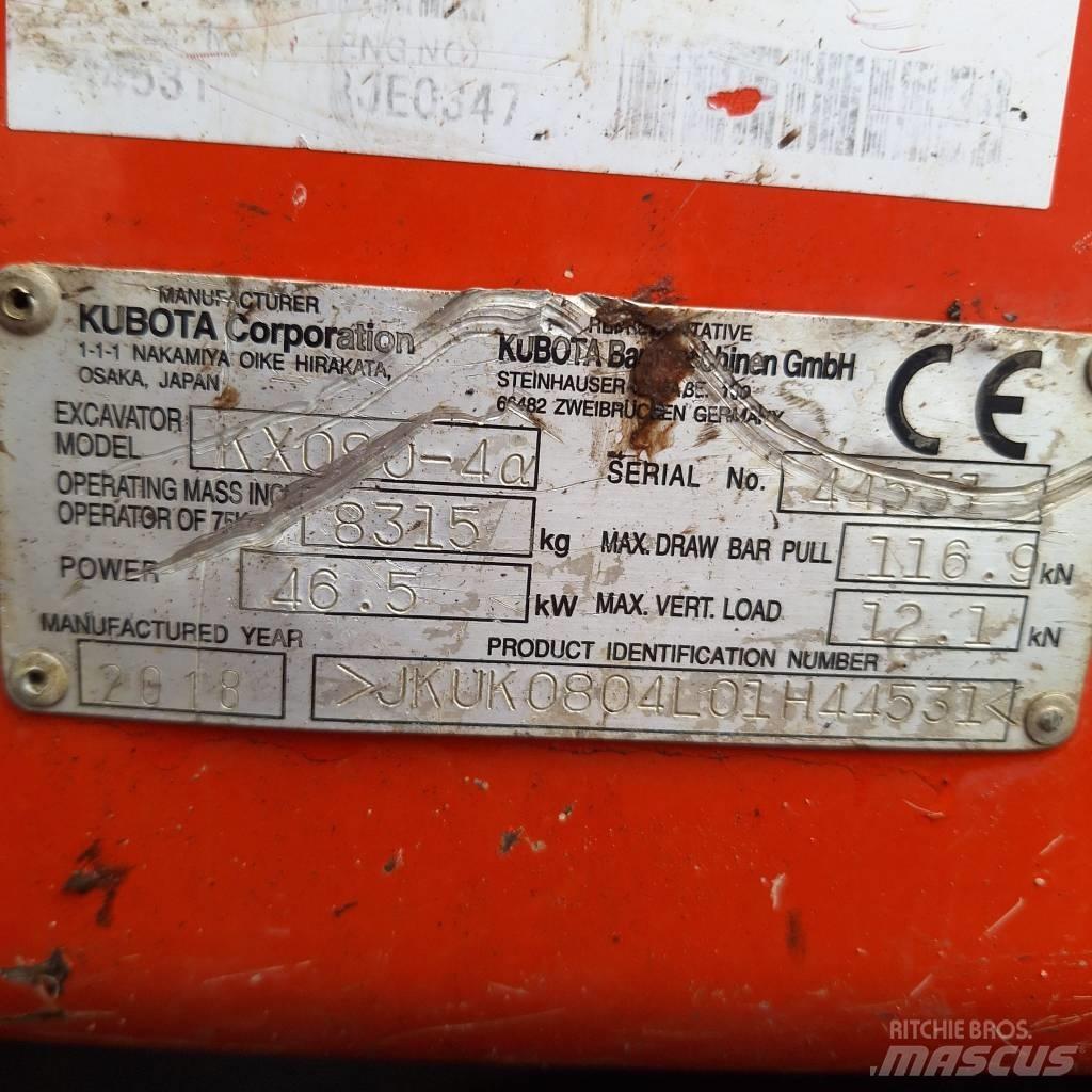 Kubota KX 080-4 Excavadoras 7t - 12t
