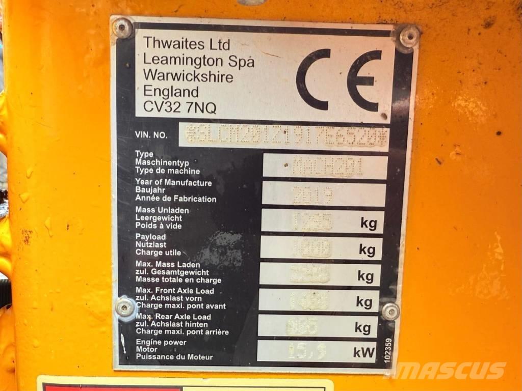 Thwaites Mach 201 Dúmpers de obra
