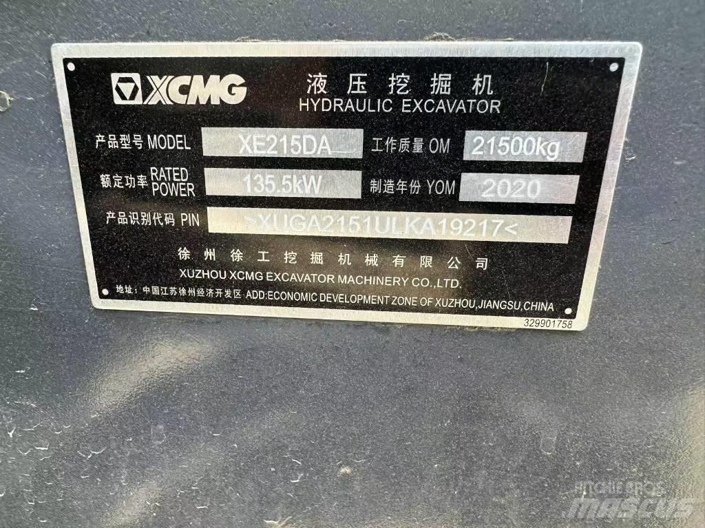 XCMG XE 215 DA Excavadoras de cadenas