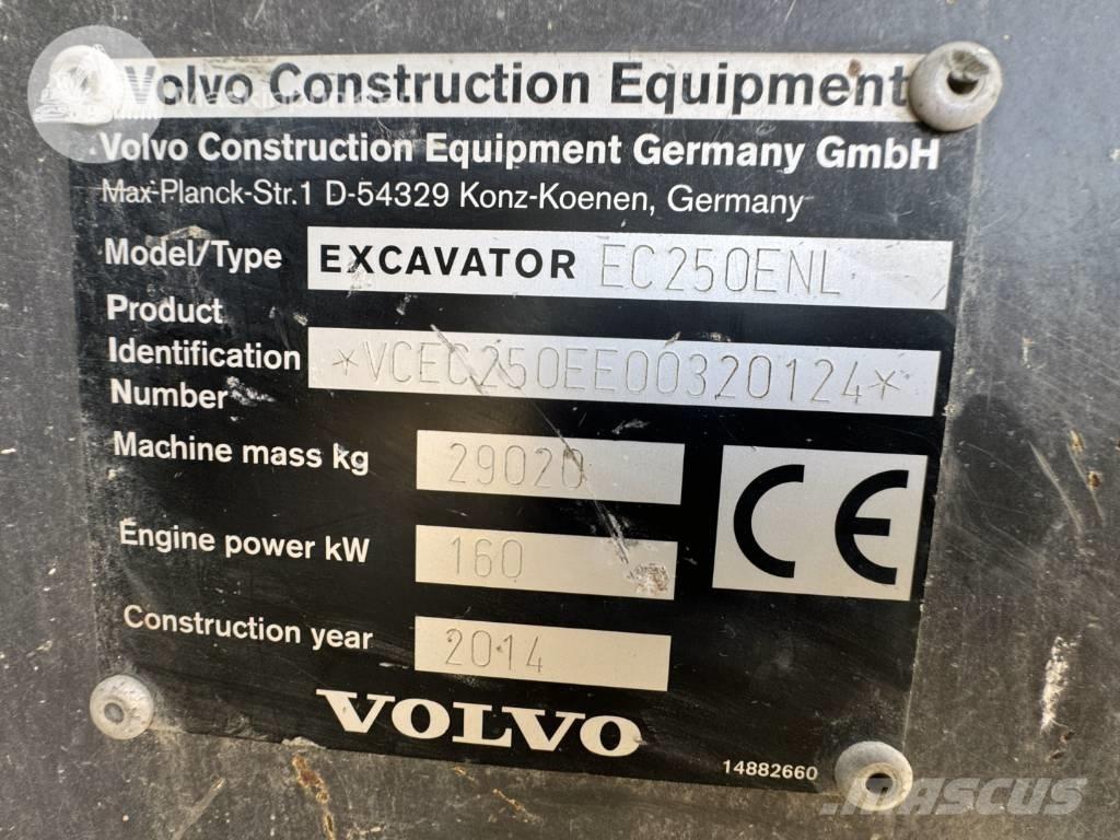 Volvo EC 250 E N L Excavadoras de cadenas