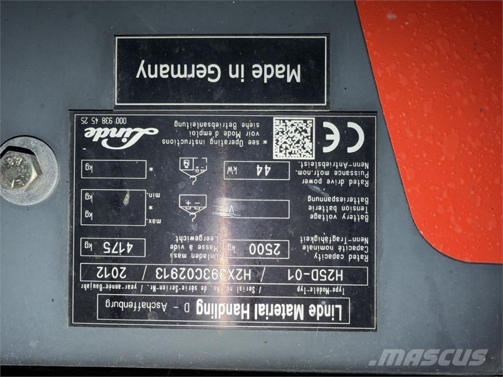 Linde H25D-01 Carretillas diesel