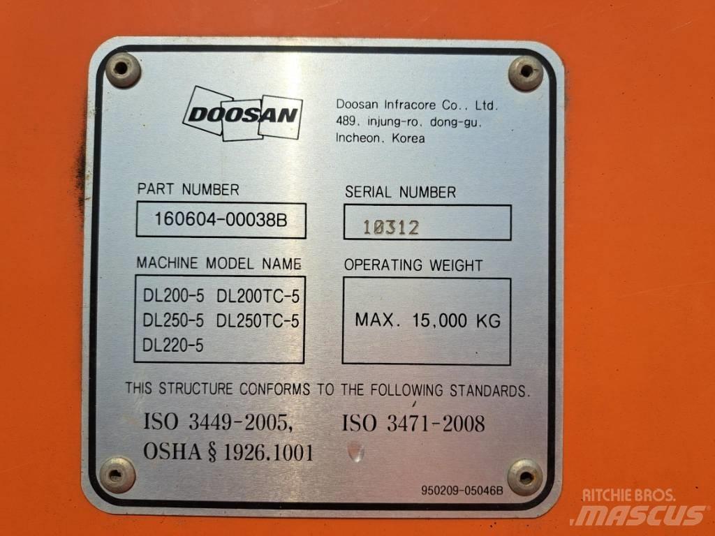 Doosan DL 220 Cargadoras sobre ruedas