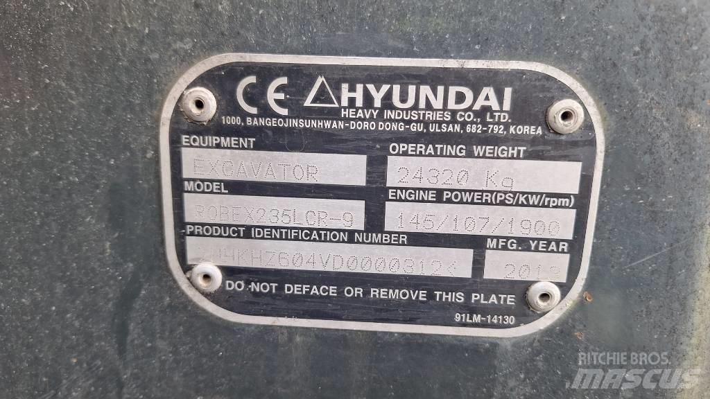 Hyundai 235 LCR-9 Excavadoras de cadenas