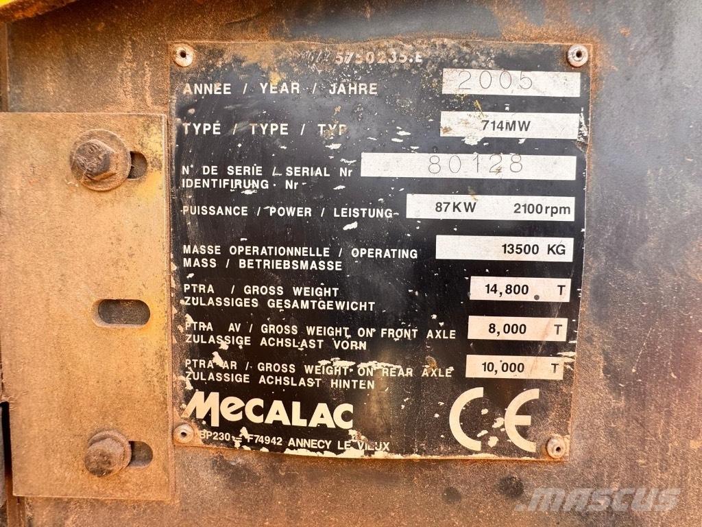 Mecalac 714 MW Excavadoras de ruedas