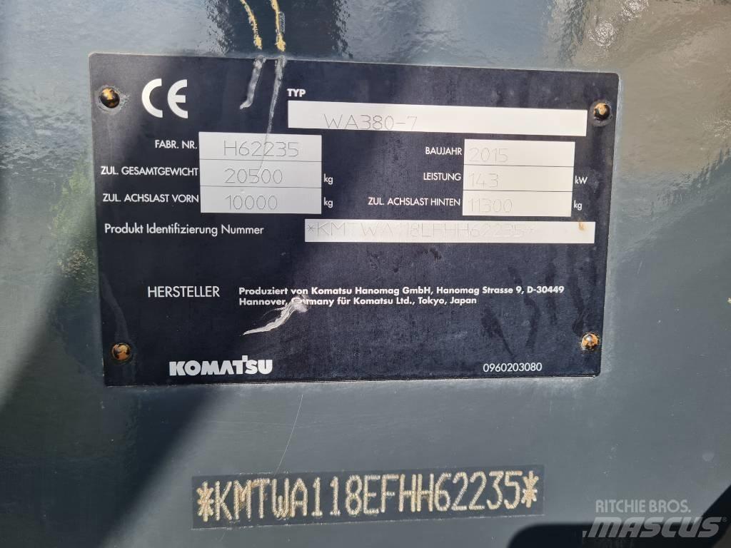 Komatsu WA 380-7 Cargadoras sobre ruedas