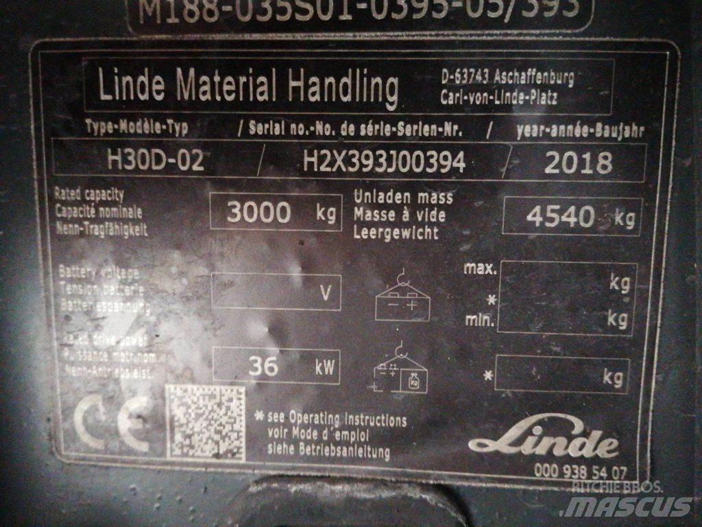 Linde H30D-02 Carretillas diesel