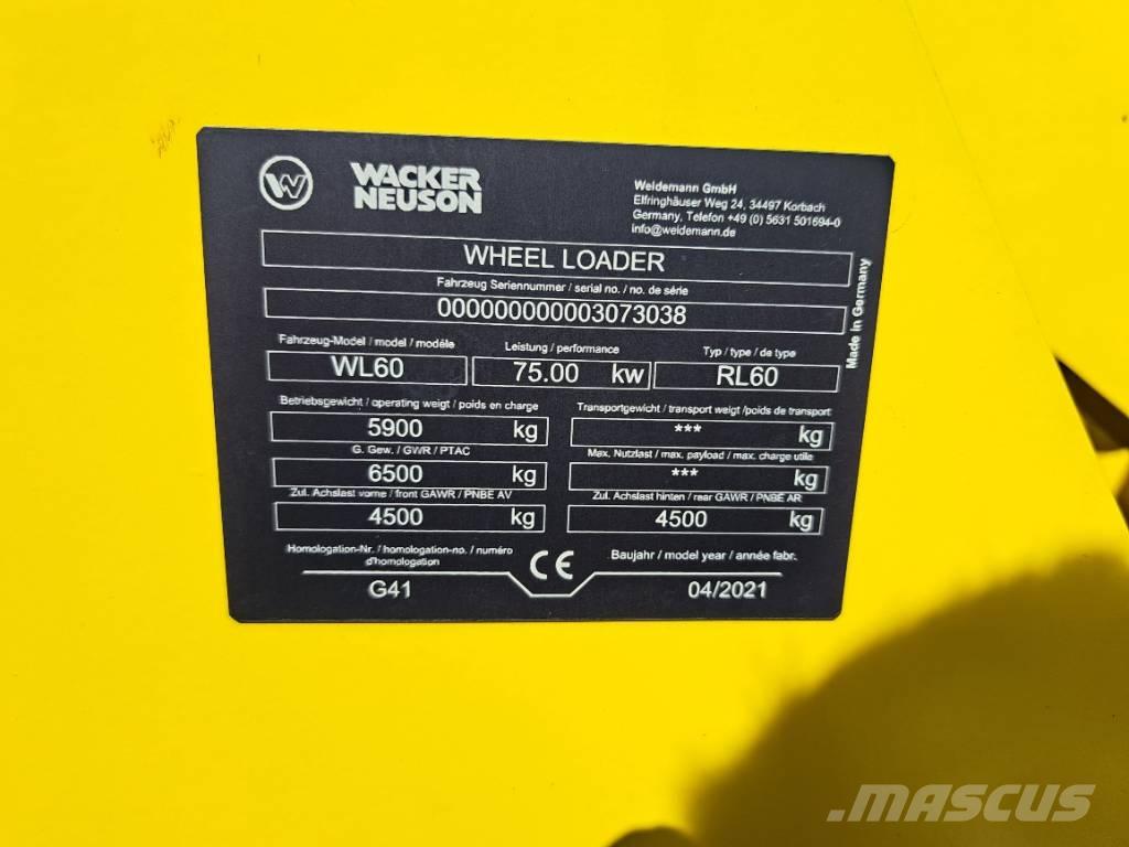 Wacker Neuson WL60 Cargadoras sobre ruedas