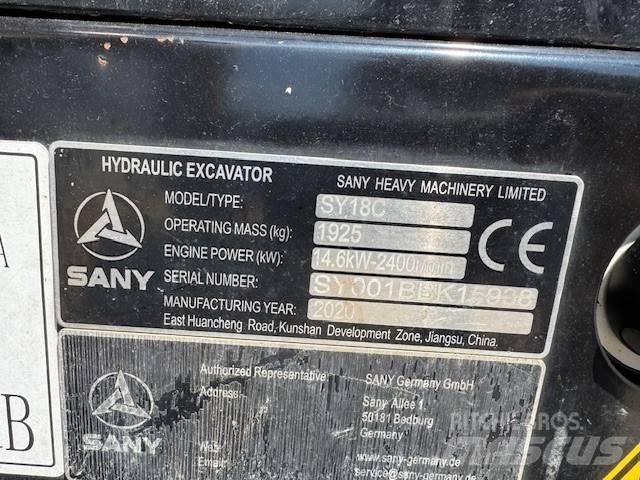 Sany SY 18 C Mini excavadoras < 7t