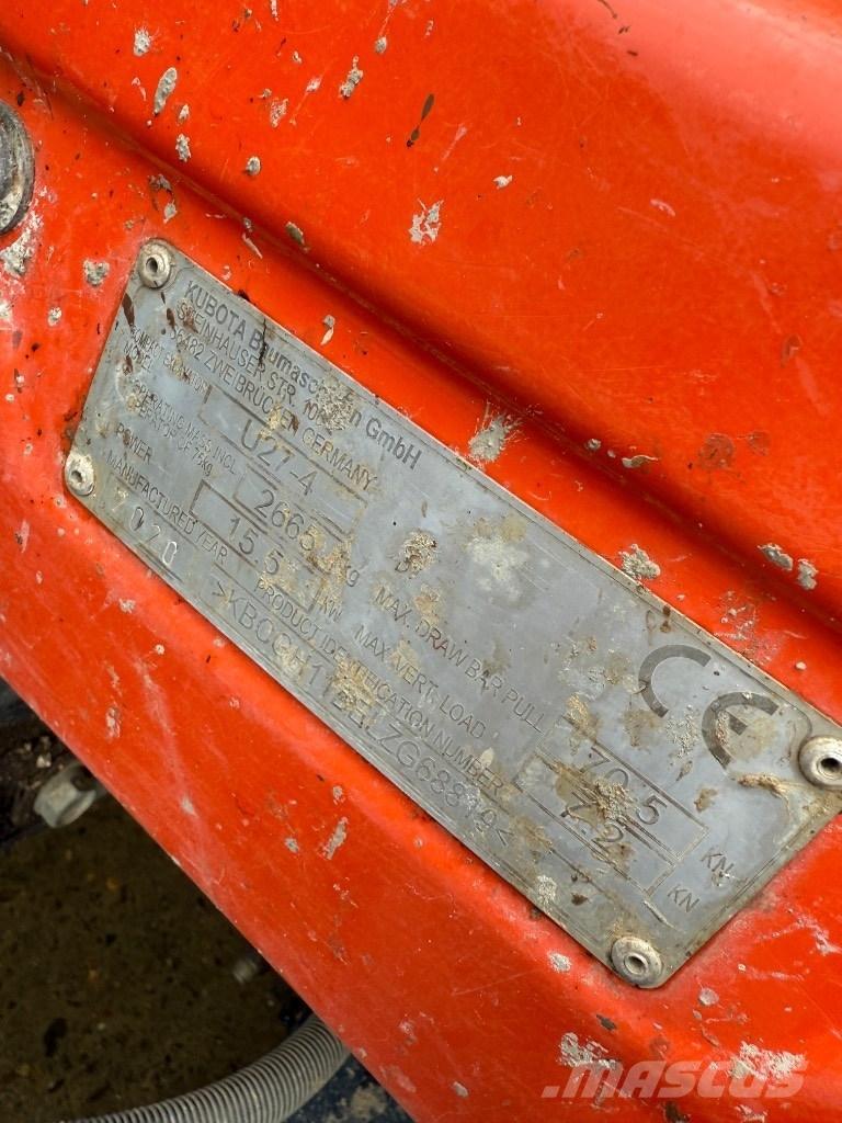 Kubota U 27-4 Mini excavadoras < 7t