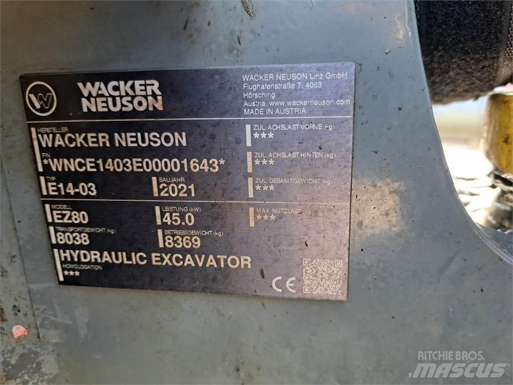 Wacker Neuson EZ80 Excavadoras de cadenas