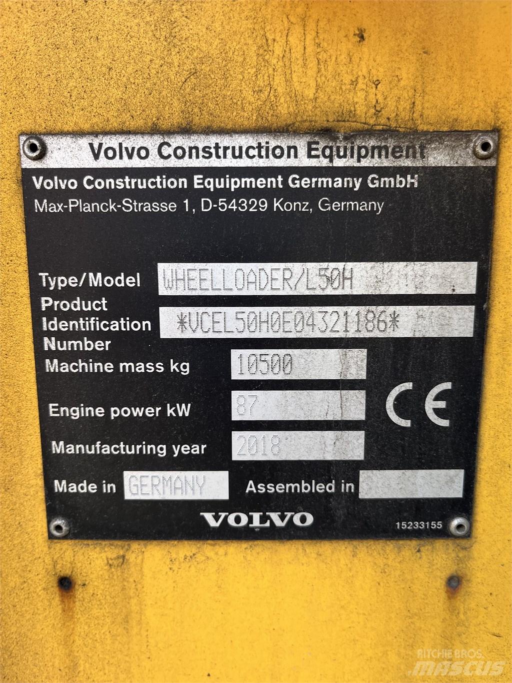 Volvo L 50 H Cargadoras sobre ruedas