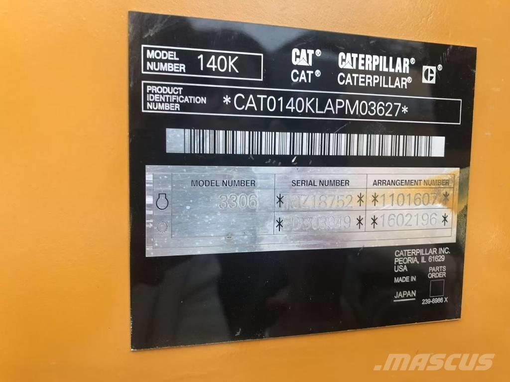 CAT 140k Motoniveladoras
