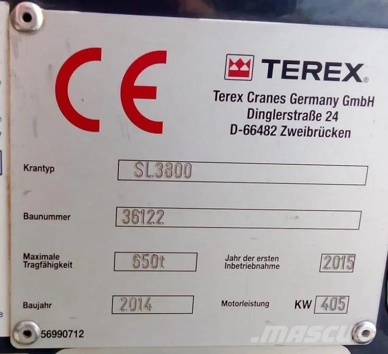 Terex SL 3800 Grúas de oruga