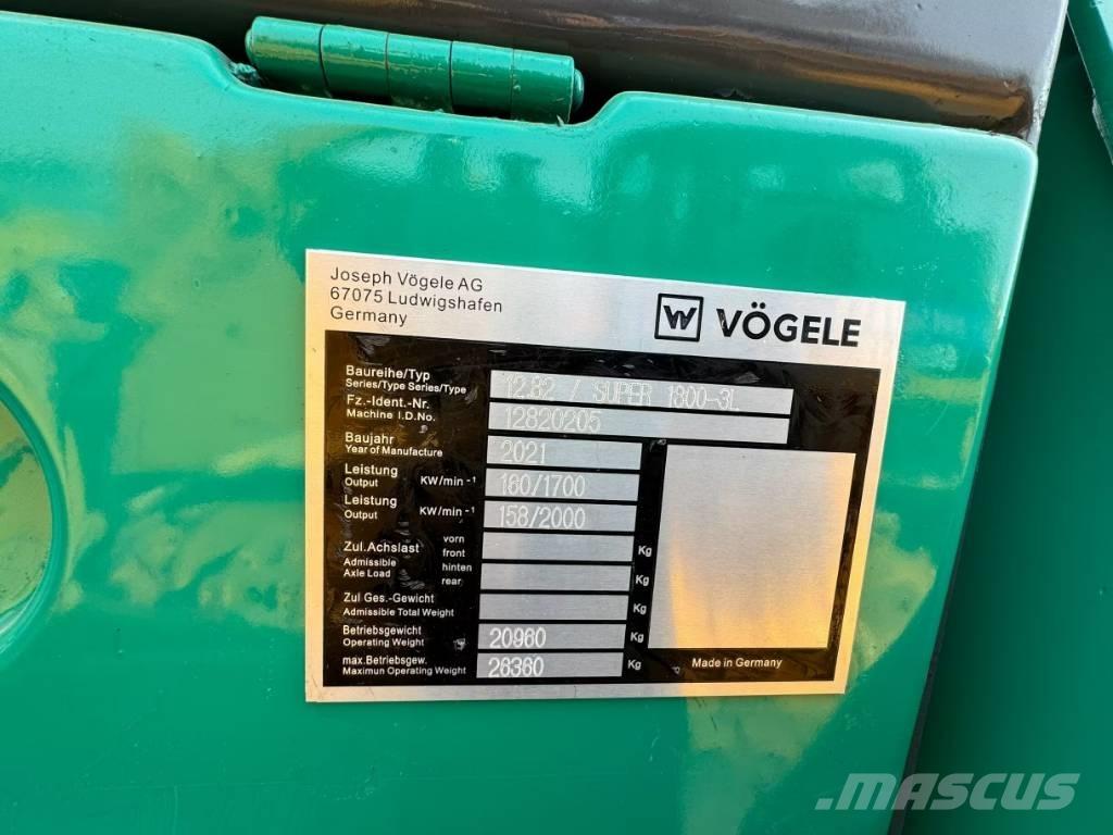 Vögele 1800-3 Asfaltadoras