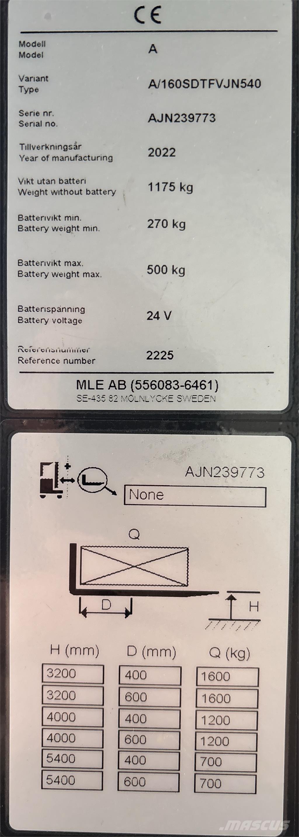 Atlet A160 Apiladores eléctricos autopropulsados