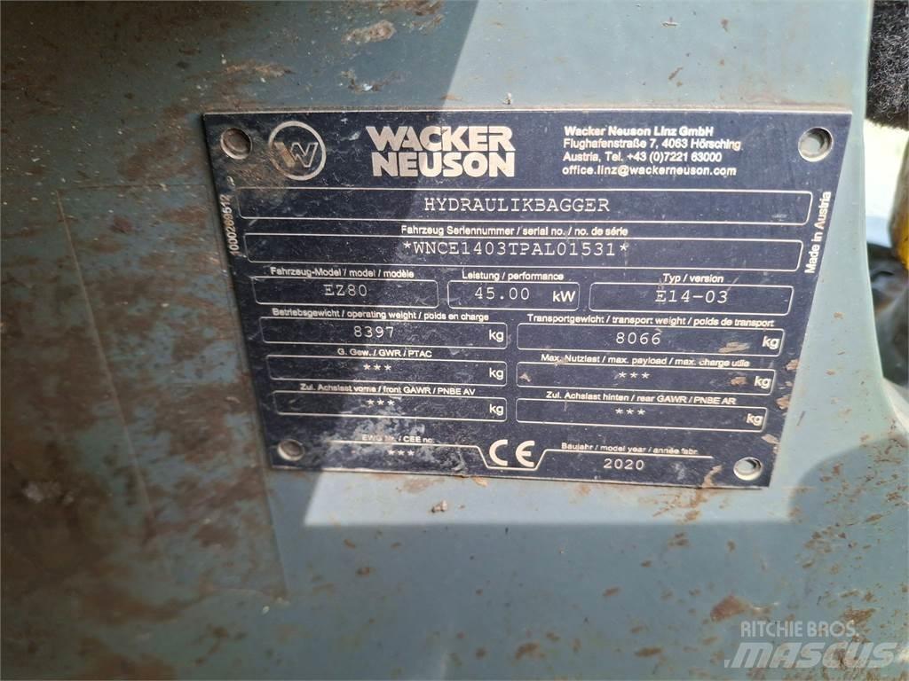 Wacker Neuson EZ80 Excavadoras de cadenas