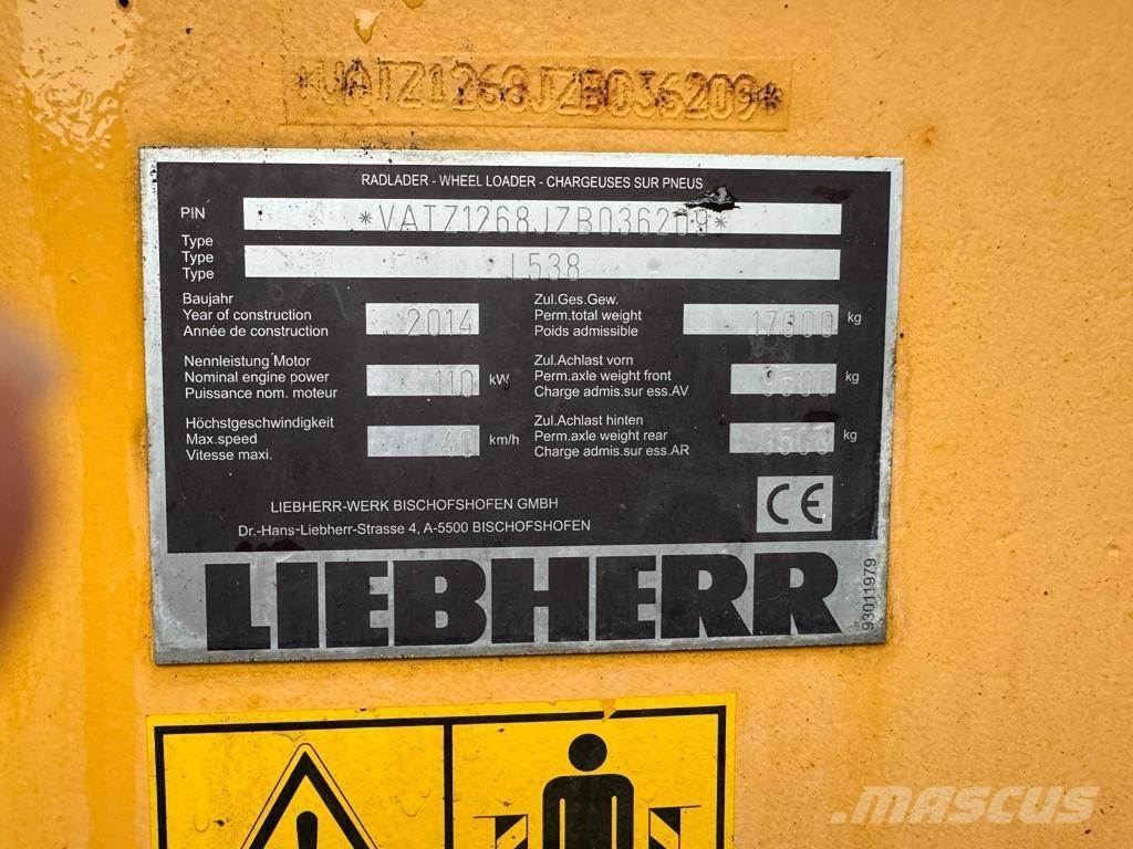 Liebherr L 538 Cargadoras sobre ruedas