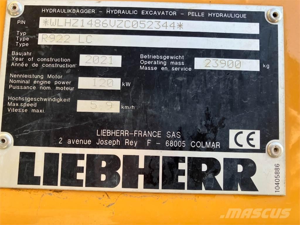 Liebherr R922 Excavadoras de cadenas