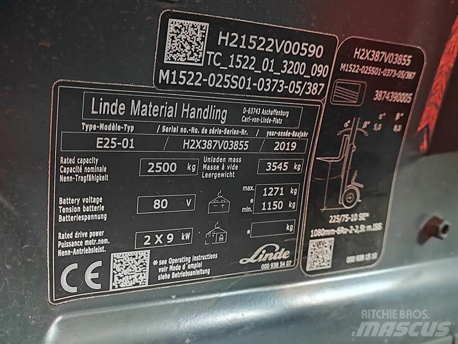 Linde E25-01 Carretillas de horquilla eléctrica