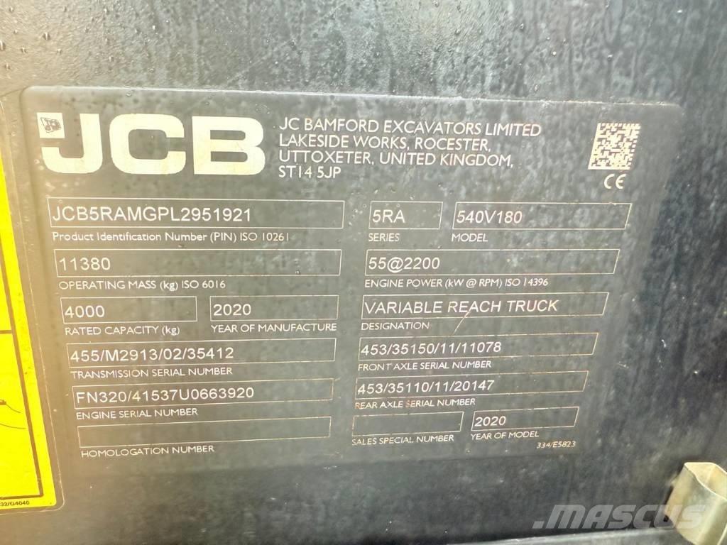 JCB 540-180 Carretillas telescópicas
