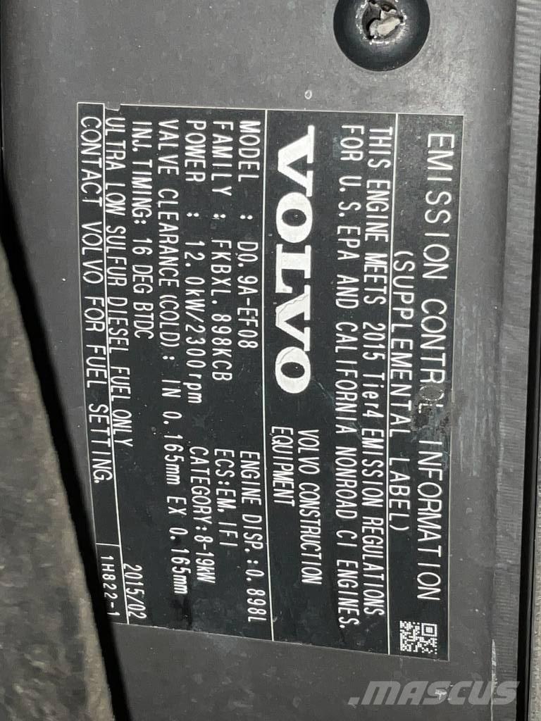 Volvo EC 15 D Mini excavadoras < 7t